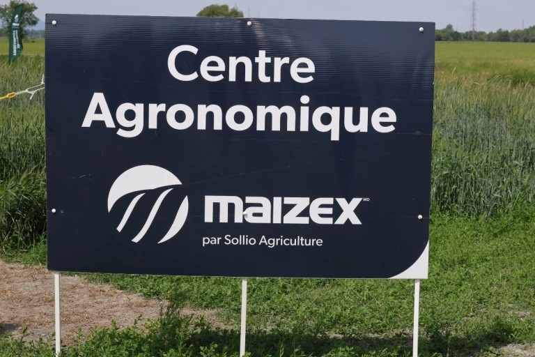 Affiche de la Ferme de recherche de Sollio Agriculture