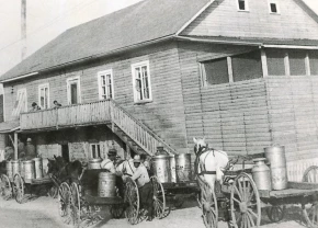 La fromagerie Perron de Saint-Prime en 1910