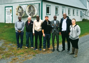 La délégation sénégalaise avec Agiska