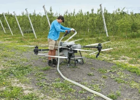 Drone avec une personne