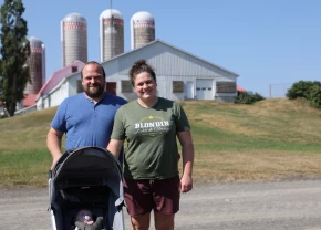 Tommy Chénard et Myriam Côté e la Ferme Jendro